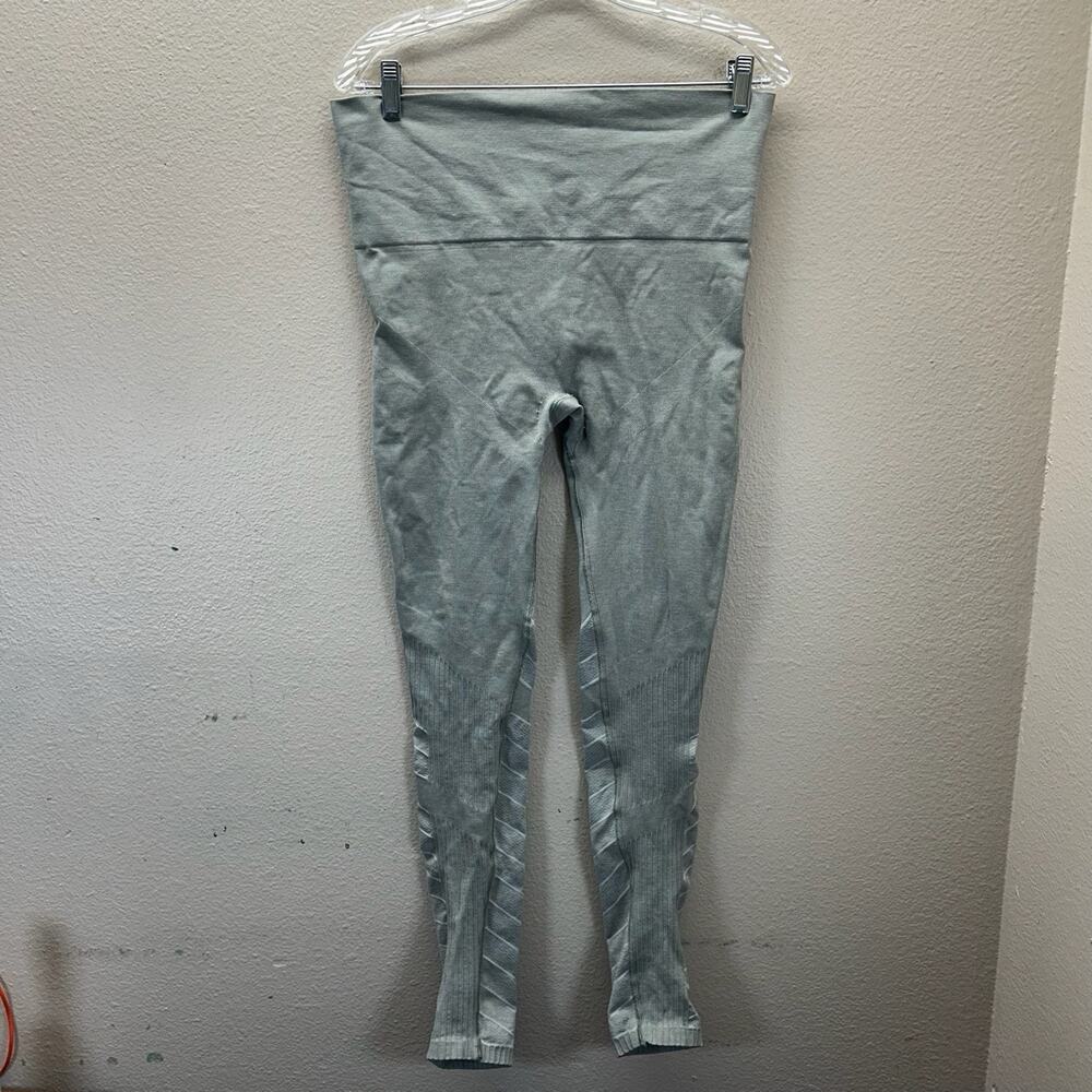 $88 BLANQI Maternity Size Large Sport Support Hipster Contour Leggings Grey - Picture 5 of 6